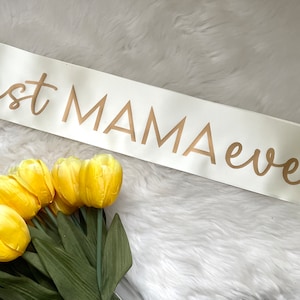 Fascia per la festa della mamma / Decorazione per la festa del baby shower / La migliore mamma di sempre