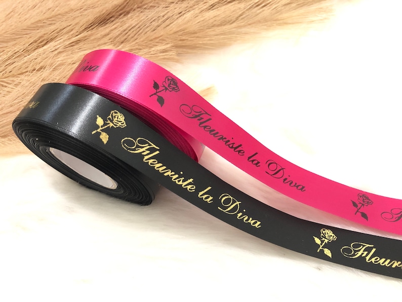 25mm Personalized Printed Ribbons for Any Occasions Customized Ribbon for Business Branding, Wedding Favours, Baptism Souvenirs image 4