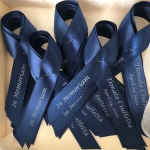 In Memory of Custom Printed Funeral Ribbon Awareness Ribbon - Etsy Canada