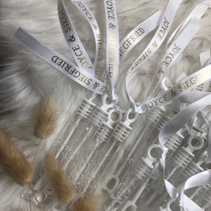 Bulles de mariage assemblées personnalisées| Envoyez des faveurs de baguette magique