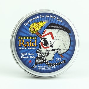 Organic Clay Pomade, Men&#39;s Hair Pomade, Clay Pomade For Men, Hair and Beard Wax, Hair Wax for Men, All Natural Pomade, Organic Clay Wax