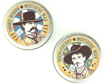 Strong Hold Mustache Wax, Organic Mustache Wax, All Natural Mustache Wax for Men, Hair Wax for Men, Men's Stache Wax, Strong Mustache Wax