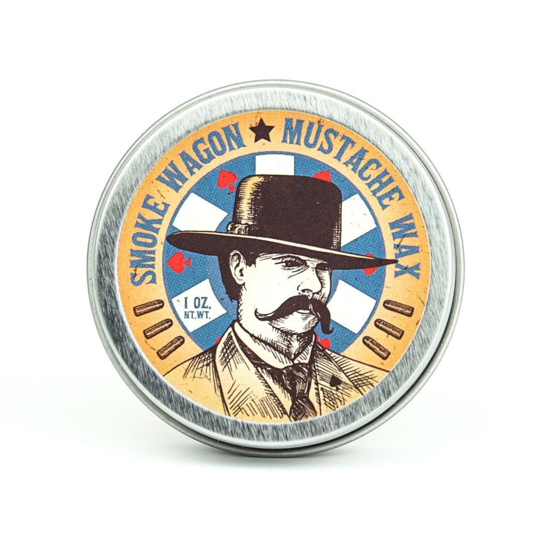 Organic Mustache Wax, Strong Stache Wax for Men, Strong Hold Mustache