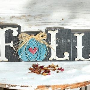 DIY Kit or Finished Fall Word Sign, Fall Decor, Wood Fall Sign, Word ...