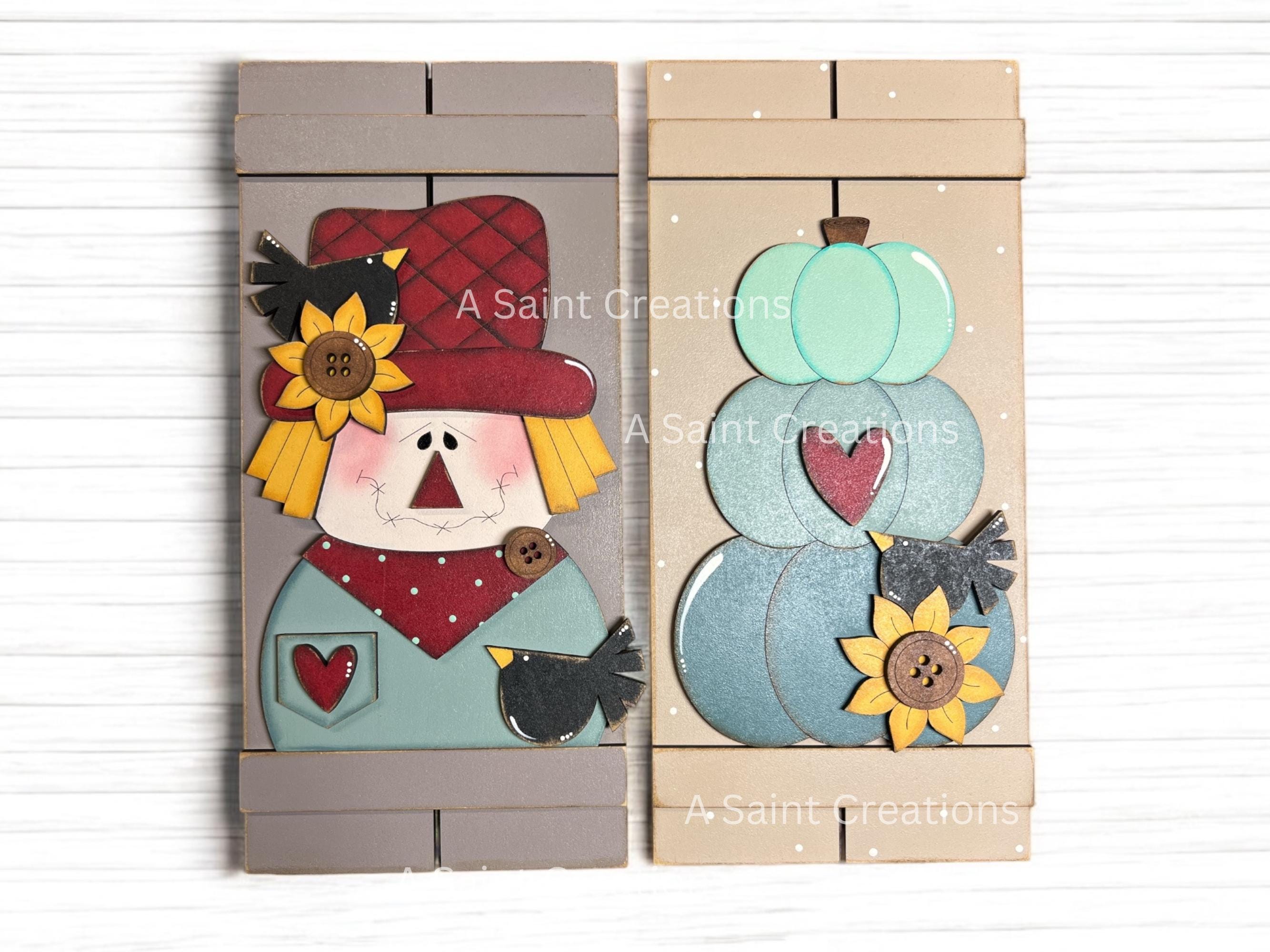 DIY Kit or Finished Fall Signs, Fall Decor, Wood Fall Sign, Word Block ...