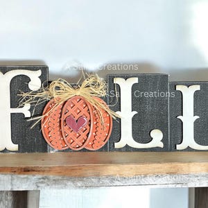 DIY Kit or Finished Fall Word Sign, Fall Decor, Wood Fall Sign, Word ...