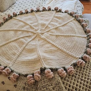 crochet bouquet blanket