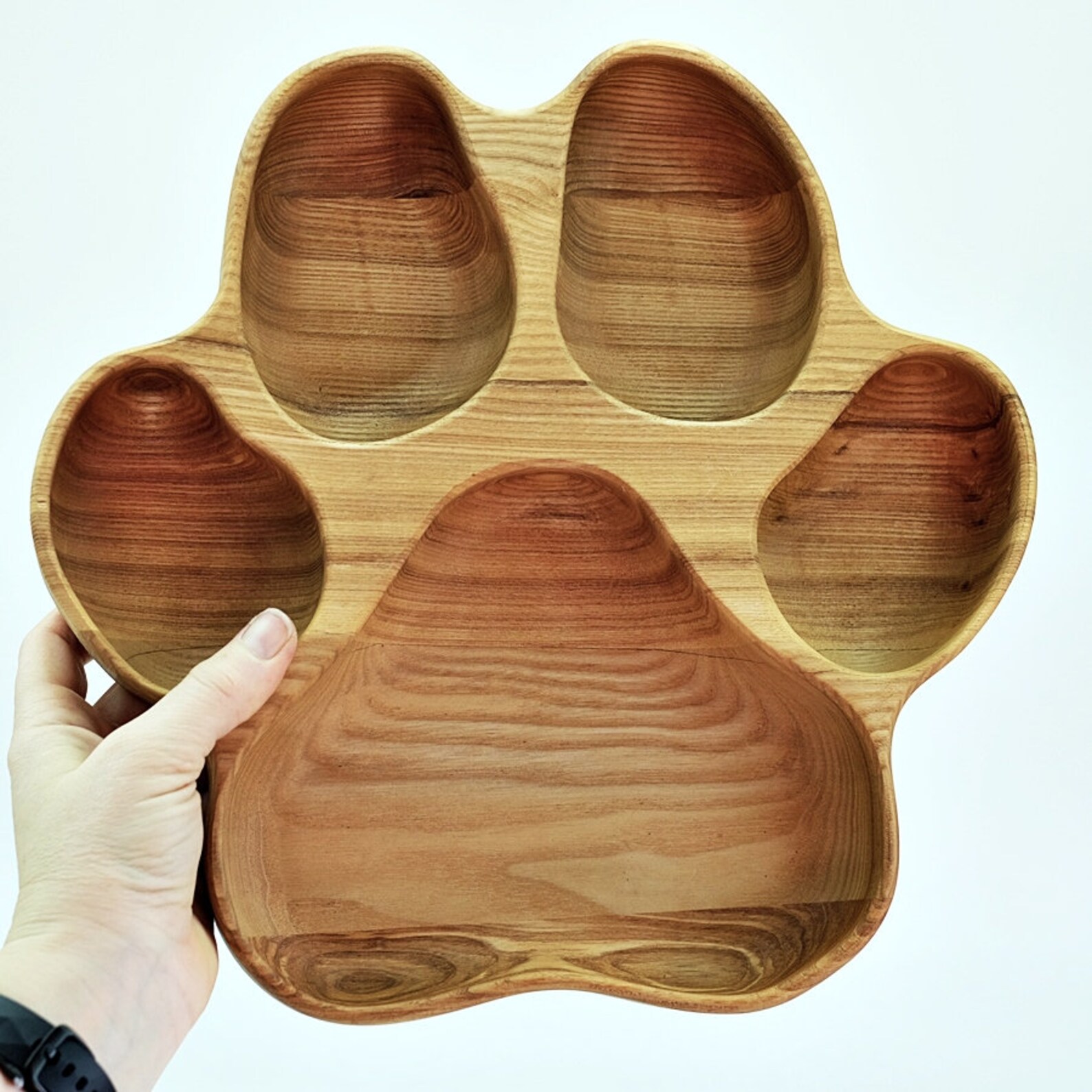 Wooden Snack Tray Dog Paw Serving Plate - Etsy