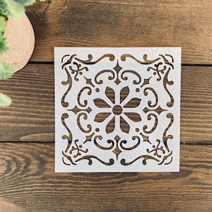 Reusable Tile Stencil,Decorative Tile Stencil, Floor Tile Stencil, Tile Stencil For Painting, Tile Stencils, Mexican Tile Stencil