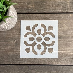 Reusable Tile Stencil,Decorative Tile Stencil, Floor Tile Stencil, Tile Stencil For Painting, Tile Stencils, Mexican Tile Stencil