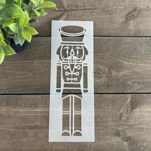 Christmas Nutcracker Stencil, Reusable Holiday Decor
