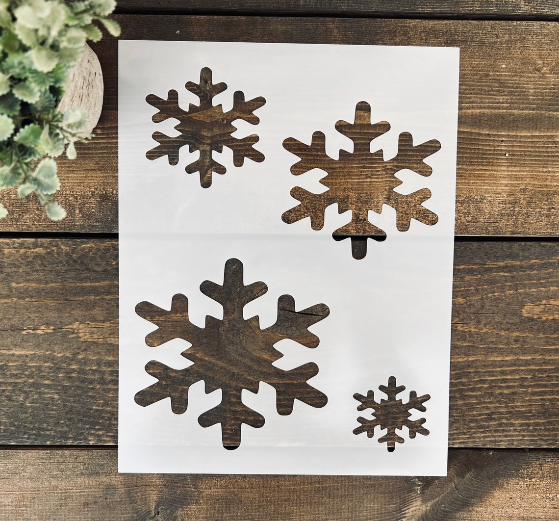 Reusable Snowflake Stencil: Winter Holiday DIY Decor - Etsy