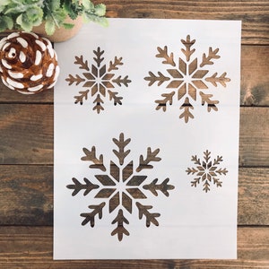 Stencil, Reusable Snowflake Stencil, Snowflake Stencil, Winter Stencil, Christmas Stencil, Holiday Stencil, Snow Stencil, DIY Snowflake