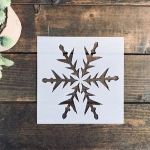 Stencil, Reusable Snowflake Stencil, Snow Stencil, Christmas Stencil, Holiday Stencil, DIY Snow Stencil, Snowflake Themed Stencil