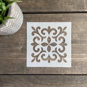Reusable Tile Stencil,Decorative Tile Stencil, Floor Tile Stencil, Tile Stencil For Painting, Tile Stencils, Mexican Tile Stencil