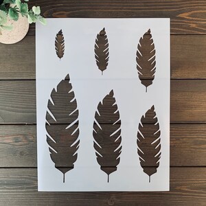 Reusable Feather Painting Stencil, DIY Decor