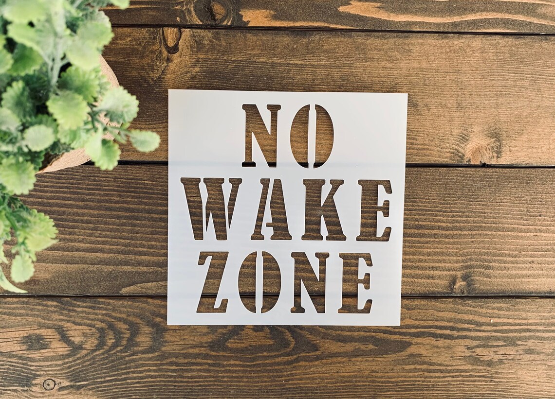 Stencil Lake Stencil Bundle No Wake Zone Stencil Lake Etsy