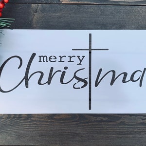 Stencil, Merry Christmas Stencil, DIY Christmas Sign, Christmas Crafts, Merry Christmas Stencil, Make Your Own Sign Supplies