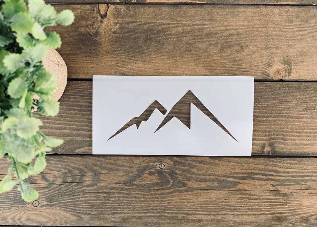 Stencil Reusable Mountain Stencil Mountain Range Stencil Etsy stencil-reusable-mountain-stencil-mountain-range-stencil-etsy