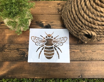 Reusable Bee Stencil - Bumblebee Craft, Wood Sign Template