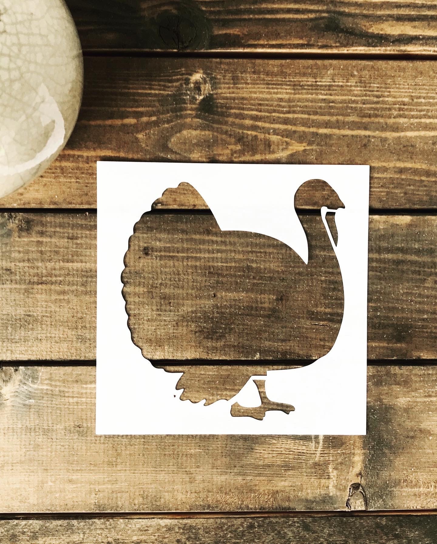 Stencil Turkey Stencil Thanksgiving Stencil Fall Stencil | Etsy