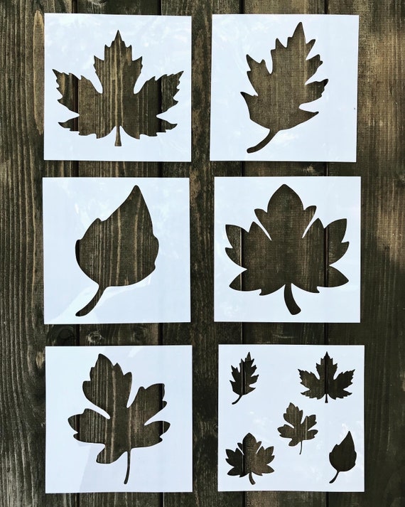 Reusable Fall Leaves Stencil Bundle, Autumn Stencil, Leaf Stencil,  Thanksgiving Stencil, Fall Decor Stencils , Gift for Crafter 