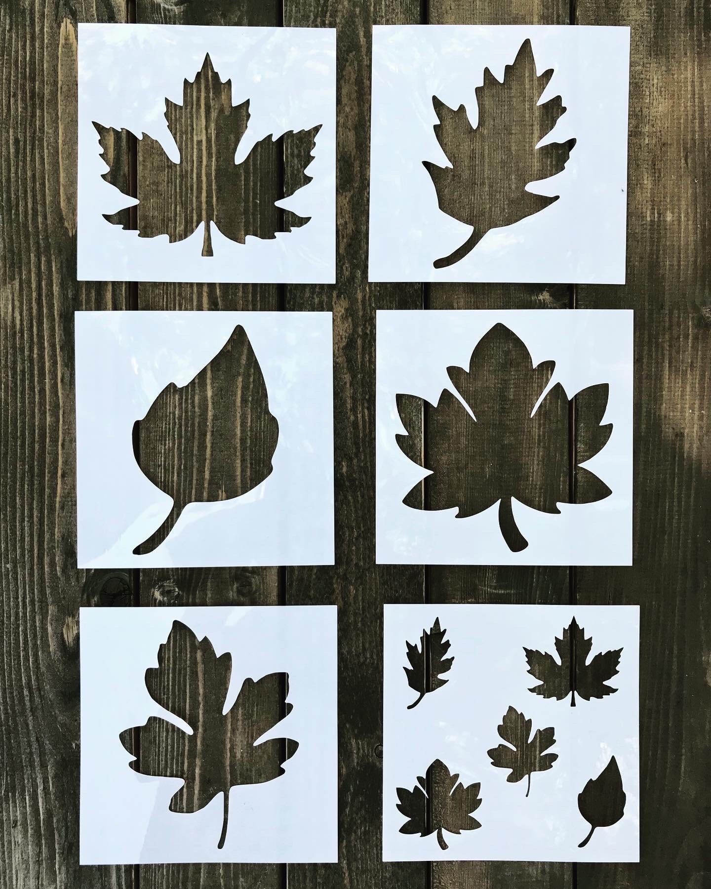 T-SE16 Maple Leaf Stencil < Peddlers Den