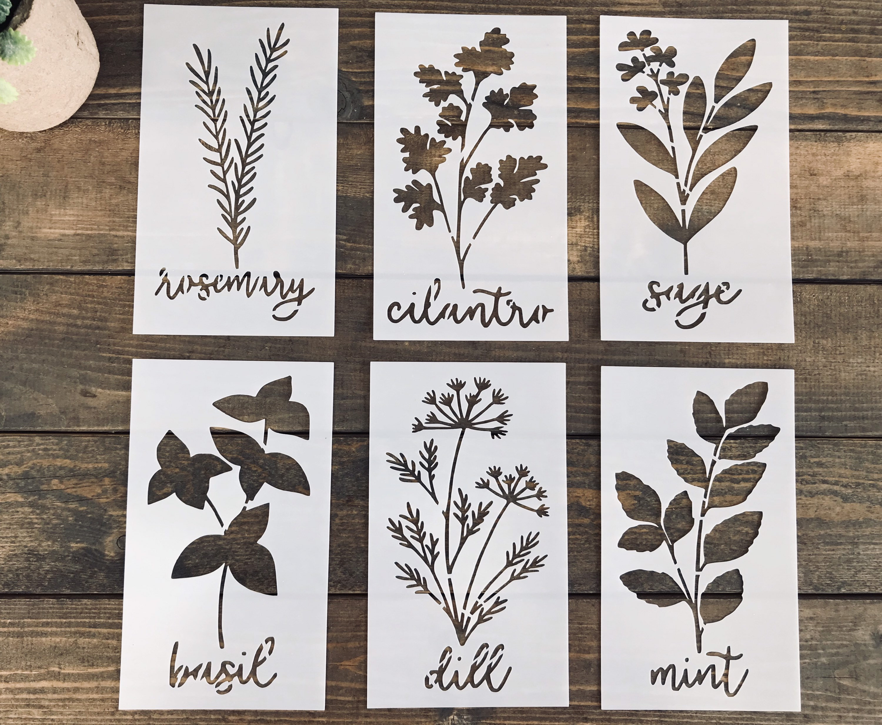 Reusable Herb Stencils Not A Sign Etsy België