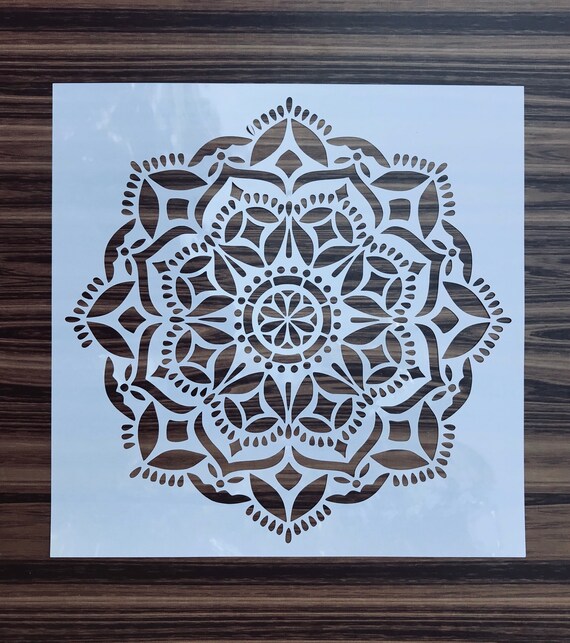 Mandala Stencils - Reusable Plastic Stencils for Wall Art Craft DIY