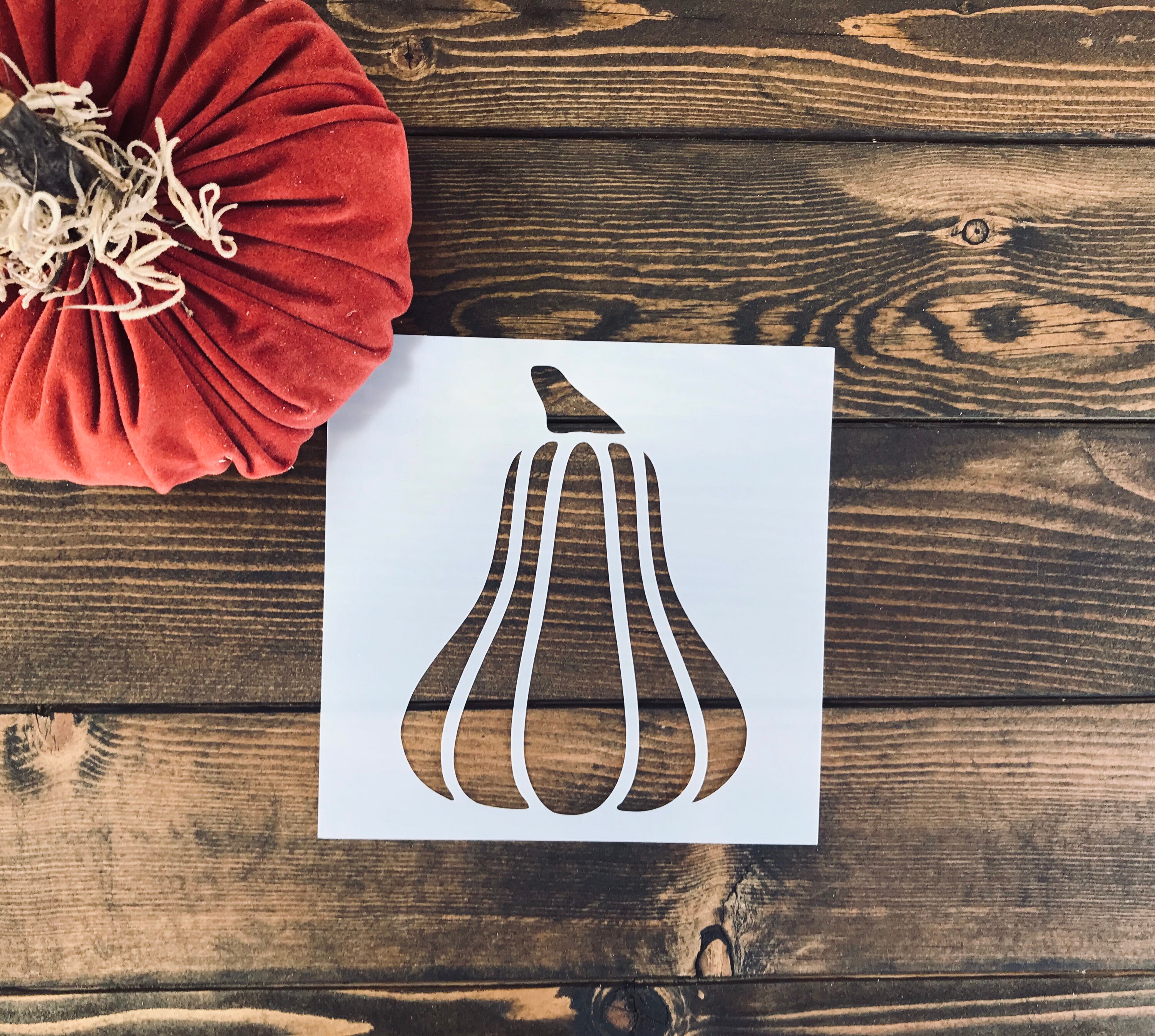 Stencil Gourd Stencil Fall Stencil DIY Gourd Gift for - Etsy