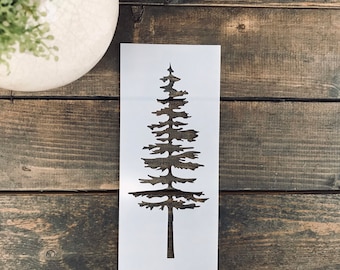 Stencil, Skinny Tree Stencil, Tree Bundle Stencil, Christmas Tree