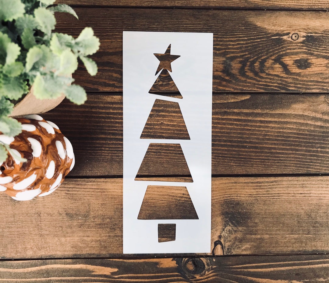 Reusable Funky Tree Stencil, Hand Drawn Design - Etsy