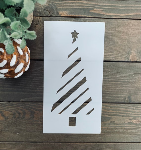 Stencil, Skinny Tree Stencil, Tree Bundle Stencil, Christmas Tree