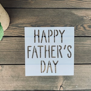 Happy Father’s Day Stencil, Father’s Day Stencils, Father’s Day Stencil Bundle, DIY Father’s Day Gift, Stencil For Wood Signs,
