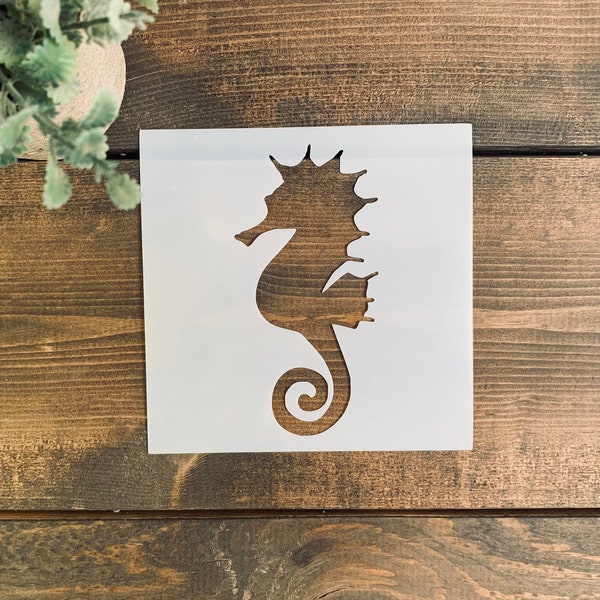 Stencil, Reusable Sea Horse Stencil, Beach Stencil, Summer Stencil, BeachThemed Stencils, Stencil For Painting, Whale Stencil