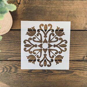 Reusable Tile Stencil,Decorative Tile Stencil, Floor Tile Stencil, Tile Stencil For Painting, Tile Stencils, Mexican Tile Stencil