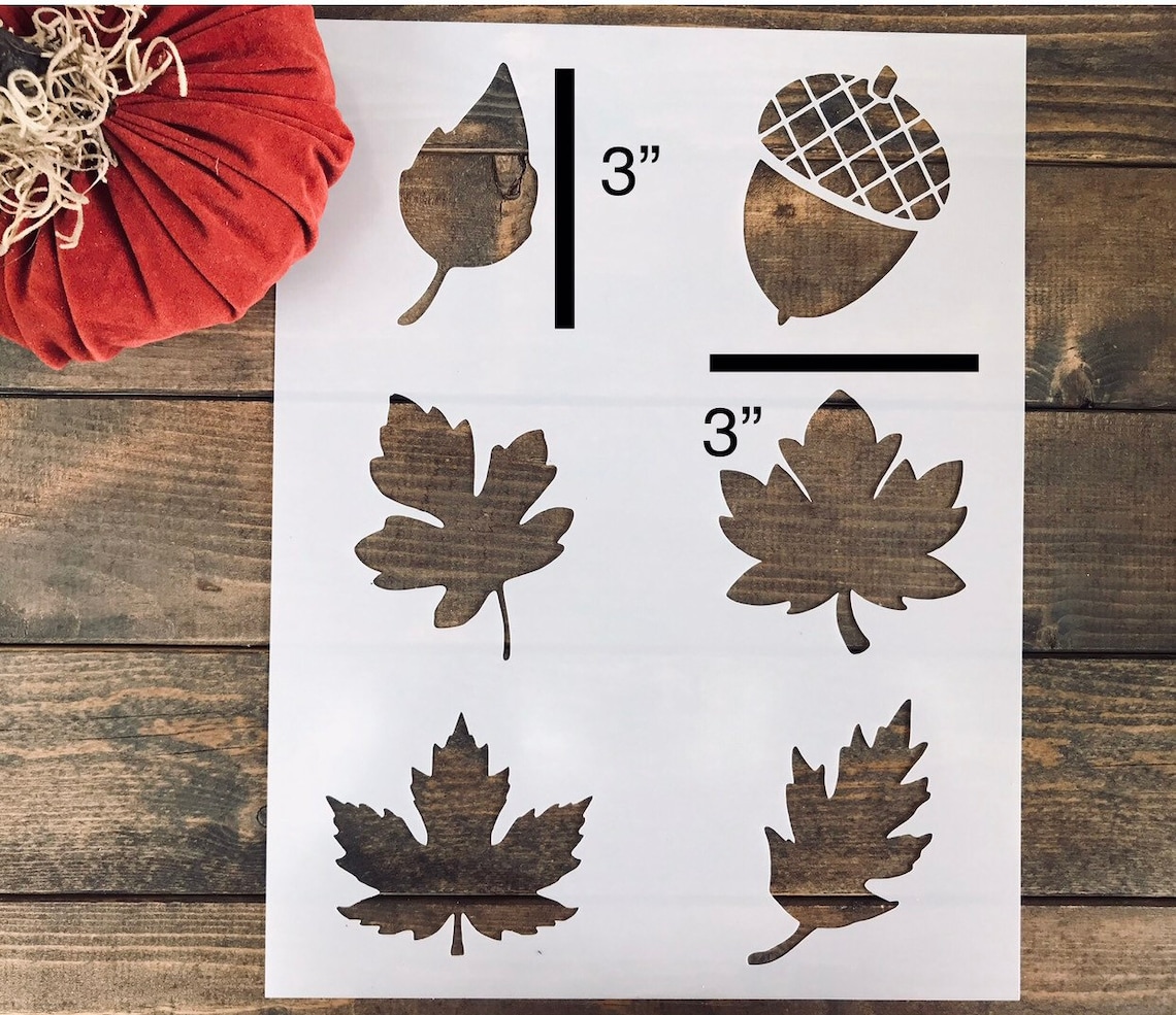 Fall Leaf Stencil Printable