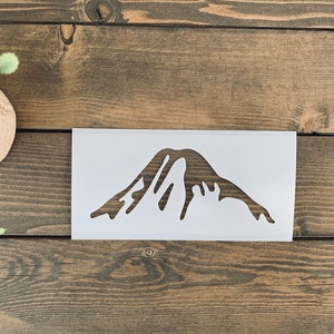 Stencil, Reusable Mountain Stencil, Mountain Range Stencil, Mountain Silhouette Stencil, Mountain Top Stencil, Camping Stencil