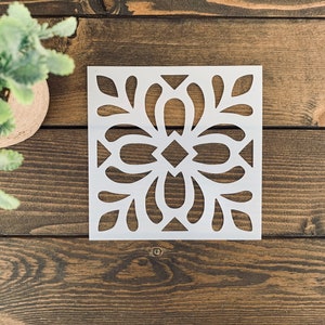 Reusable Tile Stencil,Decorative Tile Stencil, Floor Tile Stencil, Tile Stencil For Painting, Tile Stencils, Mexican Tile Stencil