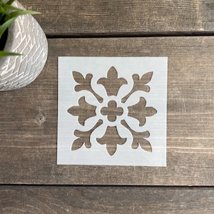 Reusable Tile Stencil,Decorative Tile Stencil, Floor Tile Stencil, Tile Stencil For Painting, Tile Stencils, Mexican Tile Stencil