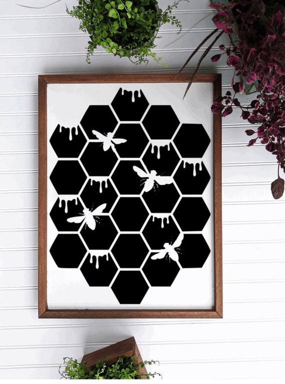 Honeycomb Stencil - 6x8
