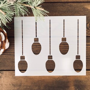 Stencil, Reusable Christmas Light Stencil, Light  Stencil, Christmas Stencil, Holiday Light Stencil, Christmas light Template