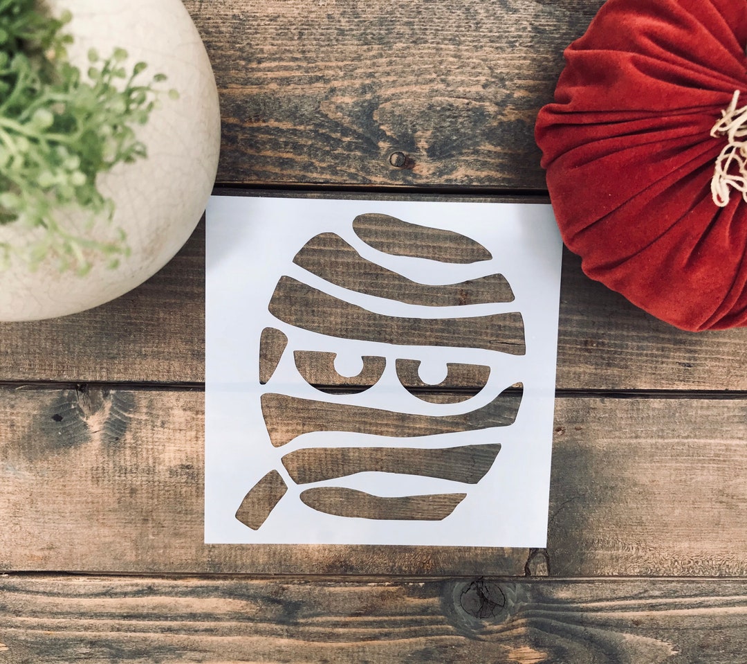 Stencil Mummy Stencil Mummy Face Stencil Halloween Face Stencil Stencil Mummy Stencil Mummy Face Stencil Halloween Face Stencil