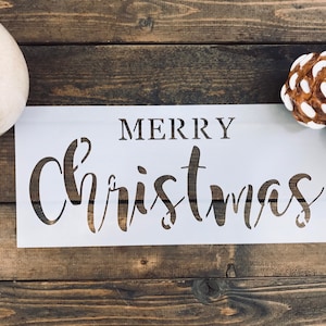 Stencil, Merry Christmas Stencil, DIY Christmas Sign, Christmas Crafts, Merry Christmas Stencil, Make Your Own Sign Supplies
