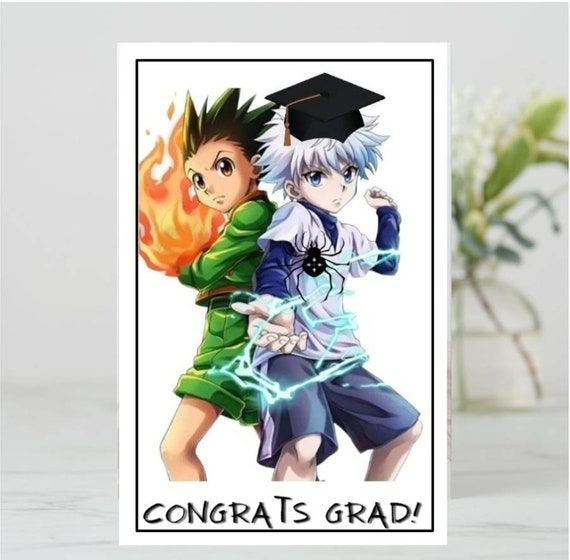 Anime Graduation Card Etsy