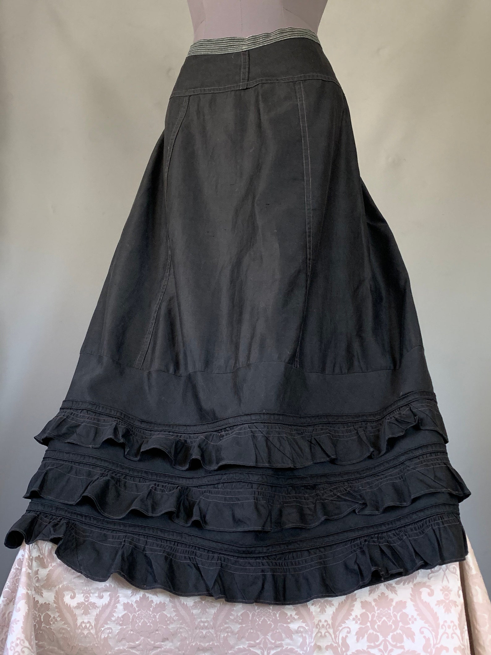 Antique Mourning Skirt - Etsy
