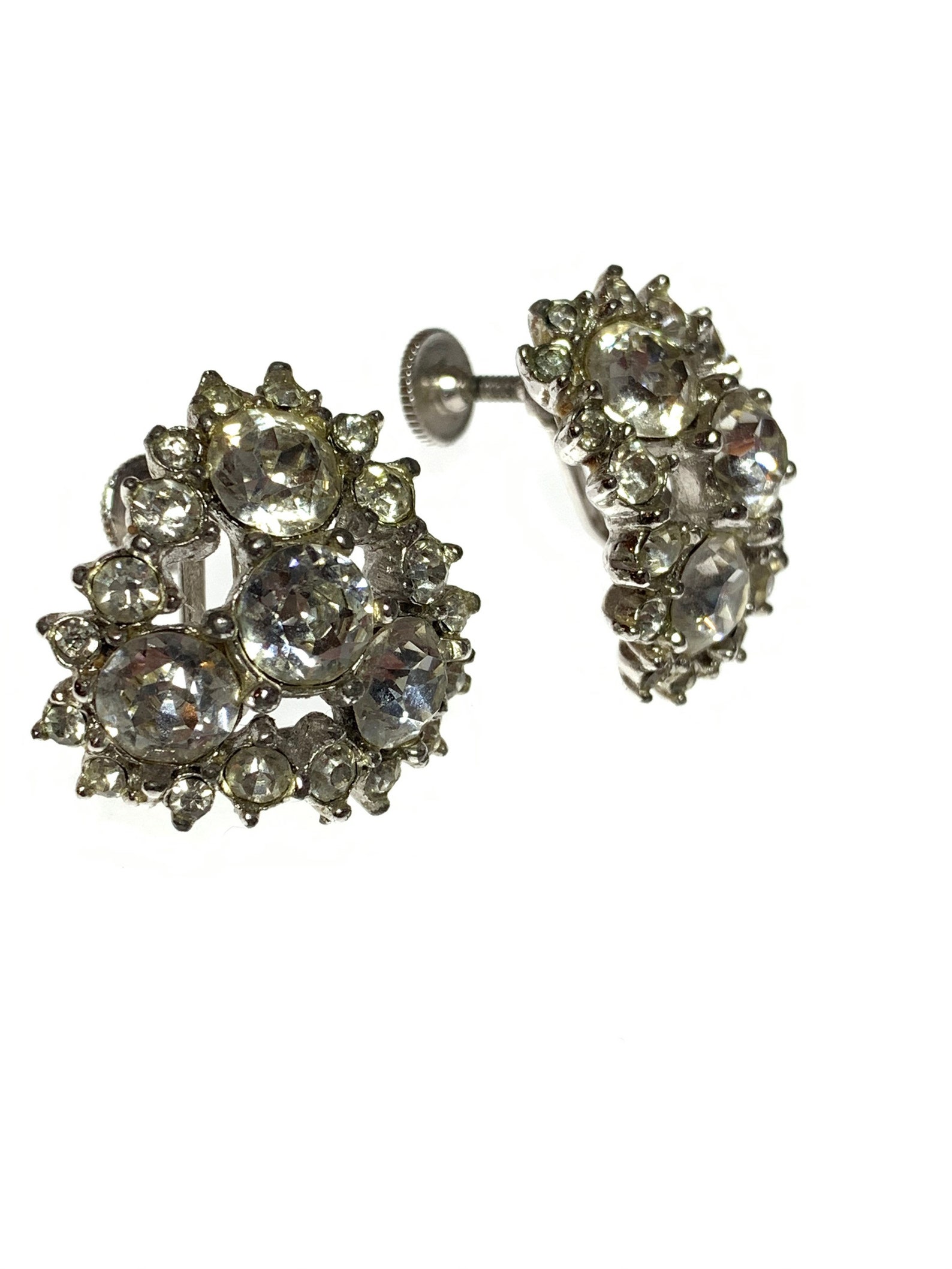 Bogoff Screw Back Earrings Vintage 1940s Etsy