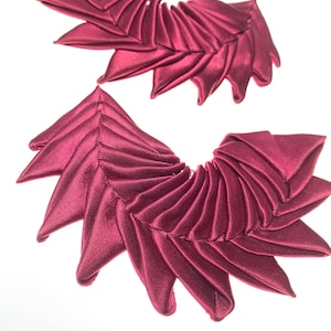 Vintage Epaulettes - maroon / burgundy /wine - Shoulder Pads - Shoulder flaps.