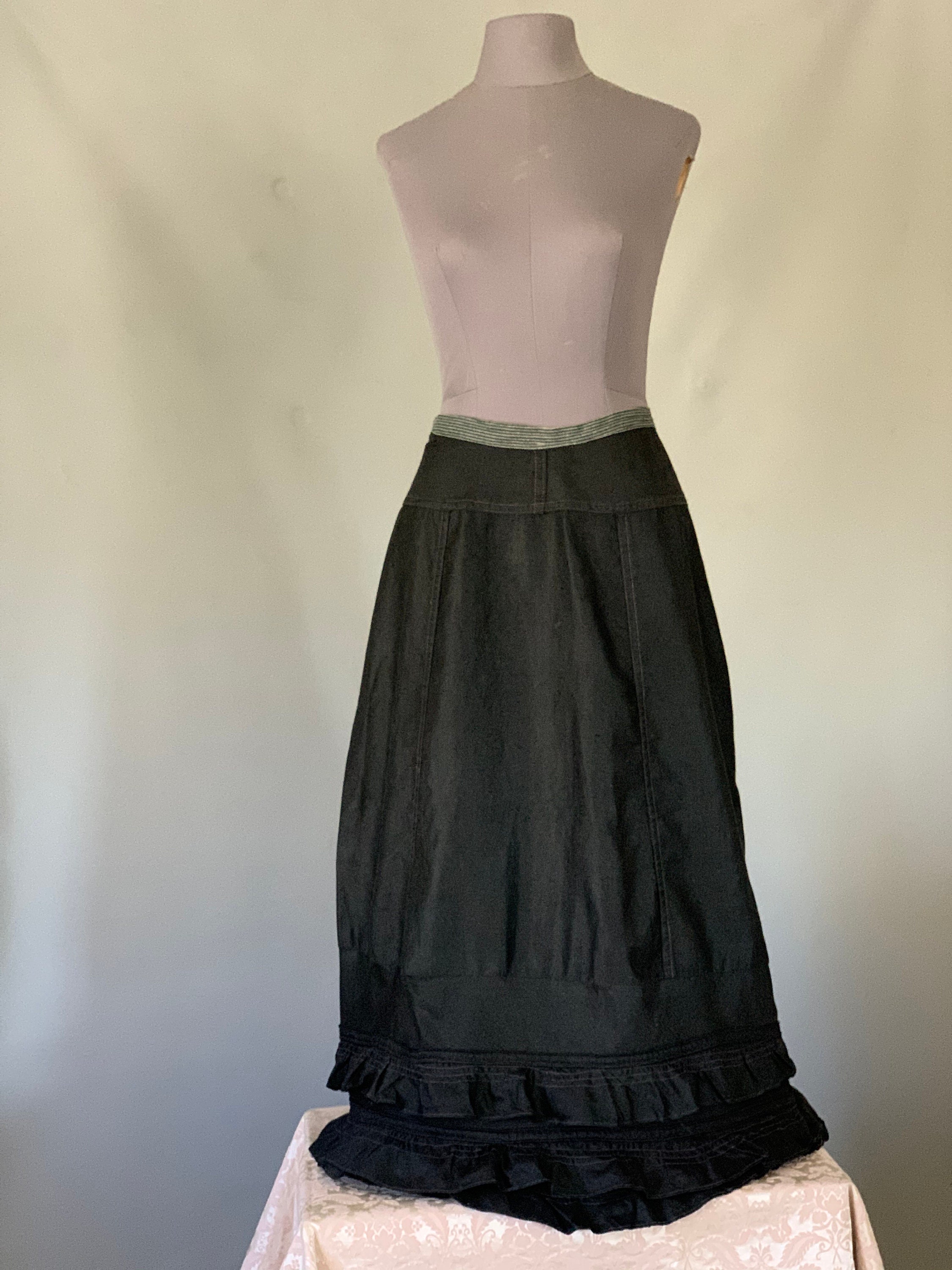 Antique Mourning Skirt - Etsy