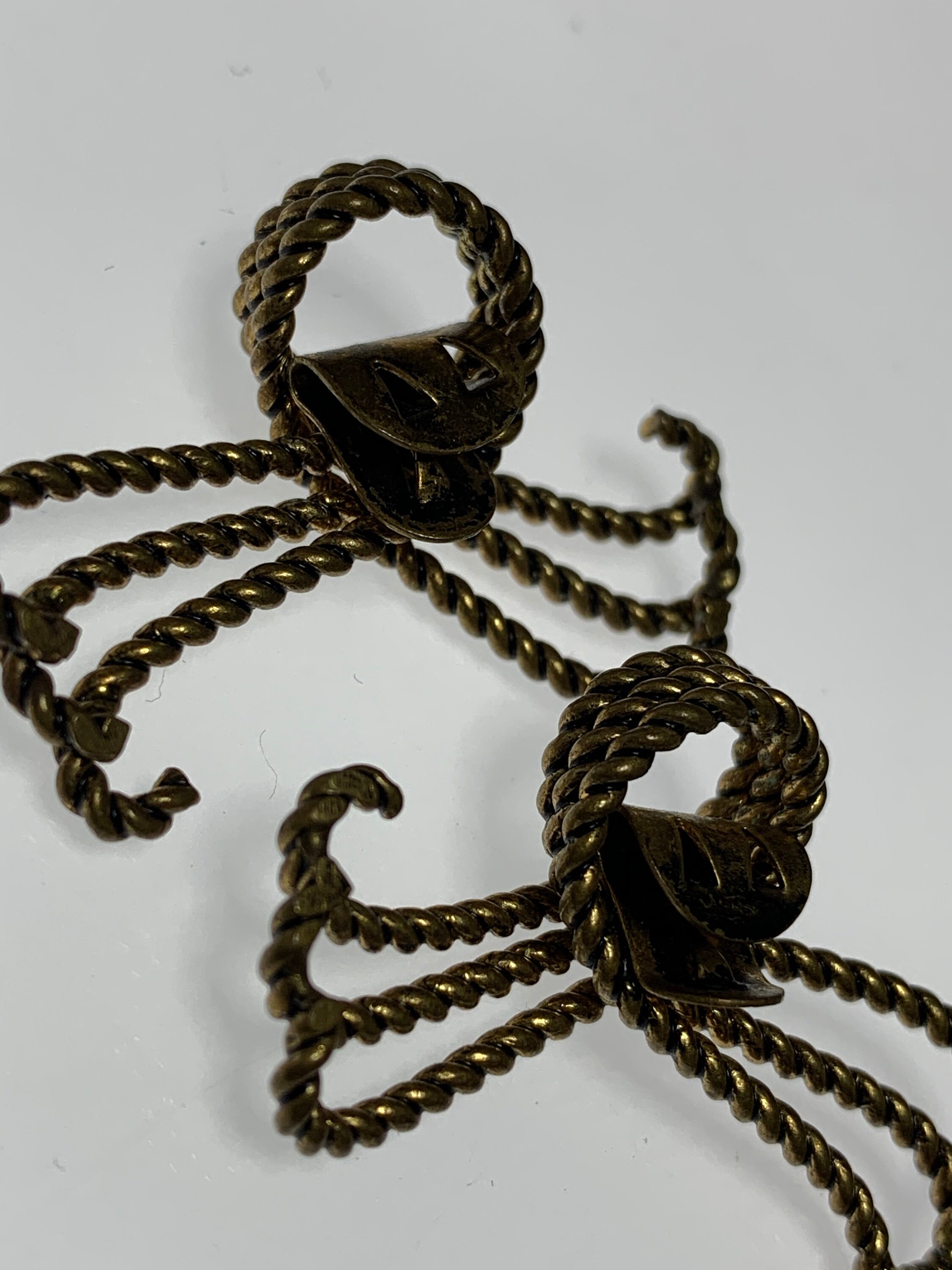 Vintage Brass knotted braided rope style shoe clips Etsy Vintage Brass knotted braided rope style shoe clips Etsy